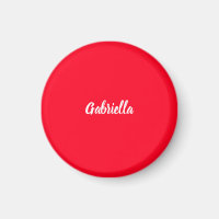Calligraphy Elegant Red White Plain Simple Name