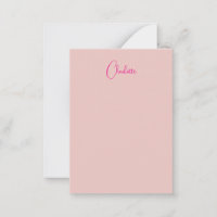 Calligraphy Elegant Rose Gold Plain Simple Name