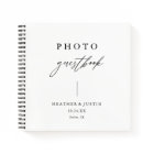 Calligraphy Elegant Wedding Photo Guestbook