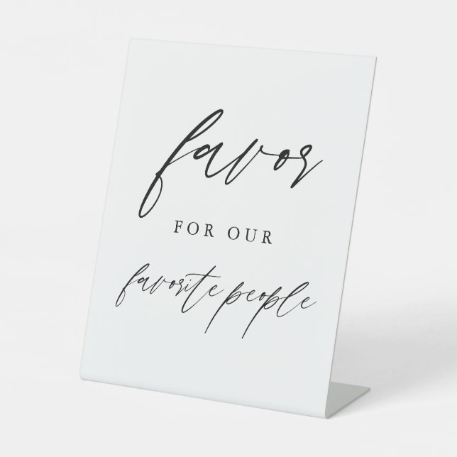 Calligraphy Favours for the Favourite People Sign (Front)