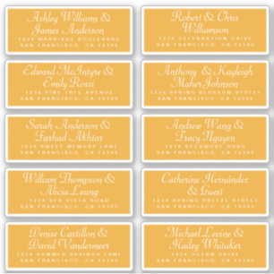 Calligraphy Guest Address Labels ORDER 6” or 8”!