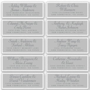 Calligraphy Guest Address Labels ORDER 6” or 8”!