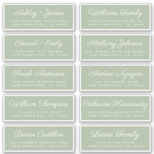 Calligraphy Guest Address Labels ORDER 6” or 8”!