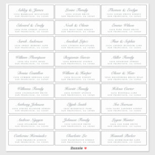 Calligraphy Guest Address Labels ORDER 8” or 14”!