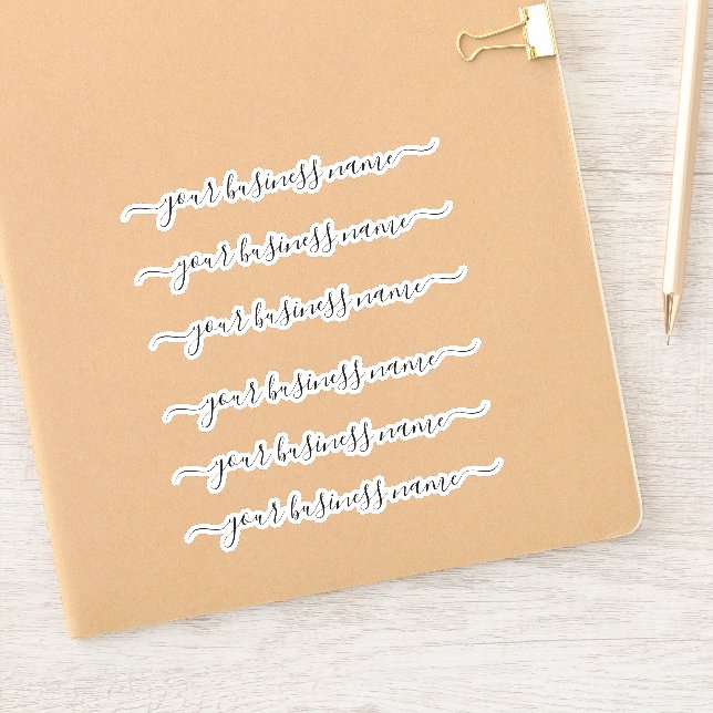 Calligraphy Handwritten Your Business Name Custom (Notebook)