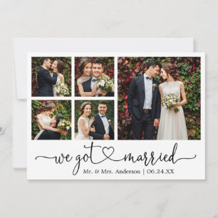 Calligraphy Heart Wedding After Party 5 Photos Announcement
