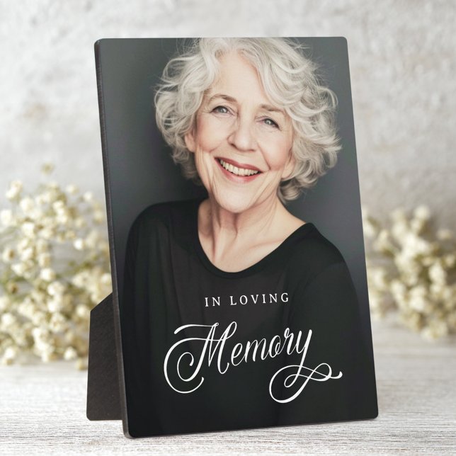 Calligraphy in loving memory memorial photo plaque (Calligraphy in loving memory memorial photo plaque)
