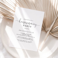 Calligraphy Love Fancy Script Housewarming Party