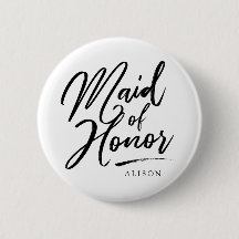 Calligraphy  Maid of Honour elegant