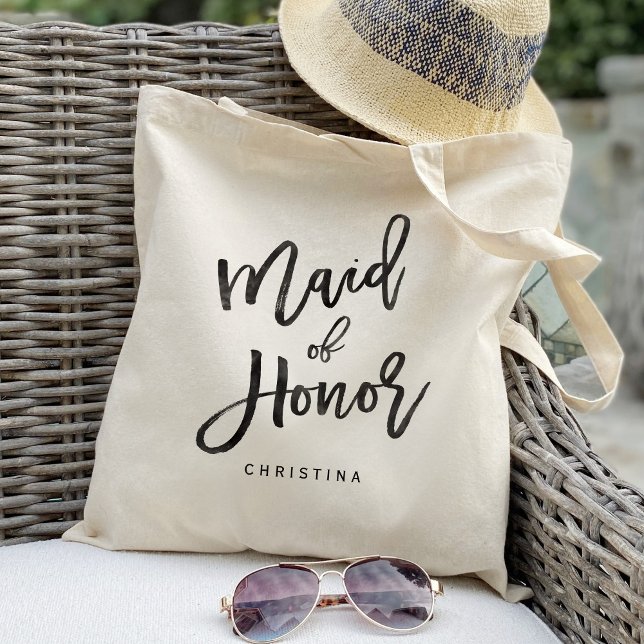 Calligraphy maid of honour tote bag (Creator Uploaded)