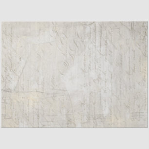 Calligraphy Marble Script Grey Beige Decoupage Tissue Paper
