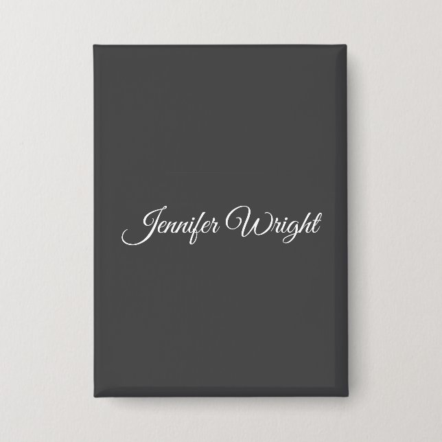 Calligraphy minimalist plain modern grey (Front)