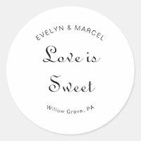 Calligraphy Minimalist Wedding Love is Sweet