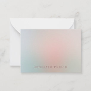 Calligraphy Monogram Simple Elegant Colour Templat Card