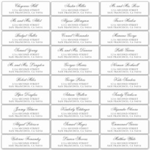 Calligraphy Names Wedding Guest Address Labels