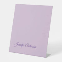 Calligraphy Pastel Thistle Pink Personalised Name