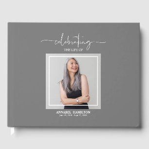 Calligraphy Photo Memorial Remembrance Guest Book