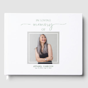 Calligraphy Photo Memorial Remembrance Guest Book