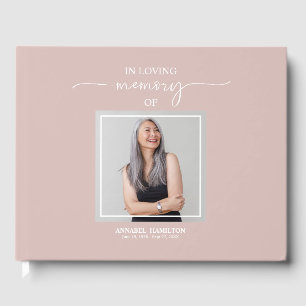 Calligraphy Photo Memorial Remembrance Guest Book