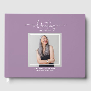 Calligraphy Photo Memorial Remembrance Guest Book