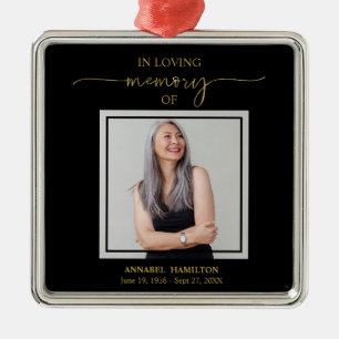 Calligraphy Photo Memorial Remembrance Metal Orna Metal Ornament