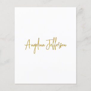 Calligraphy Professional Elegant Gold Color Flyer