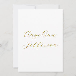 Calligraphy Professional Elegant Gold Colour