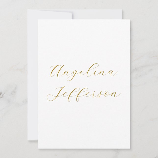Calligraphy Professional Elegant Gold Colour (Front)
