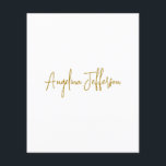 Calligraphy Professional Elegant Gold Colour Flyer<br><div class="desc">This product was very good and I love how easy it is for customise design. The design was very simple so I'm very pleased when I create.</div>