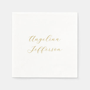Calligraphy Professional Elegant Gold Colour Napkin