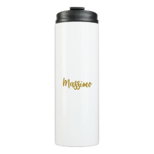Calligraphy Professional Elegant Gold Colour Thermal Tumbler