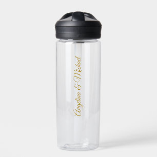 Calligraphy Professional Elegant Gold Colour Water Bottle