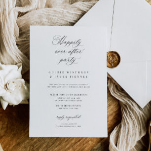 Calligraphy Reception Party Celebration Invitation