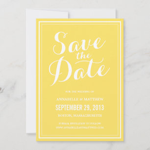 Calligraphy Save the Date Announcement