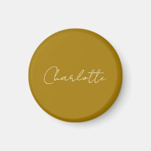 Calligraphy Script Gold Colour Custom Name Edit Magnet