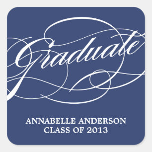 Calligraphy Script Graduation Sticker