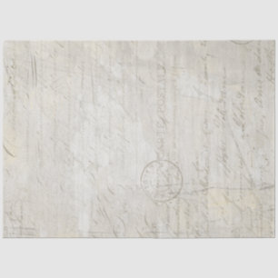 Calligraphy Script Grey Beige Marble Decoupage Tis Tissue Paper