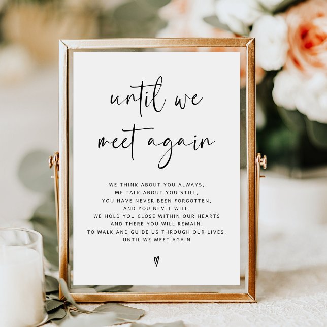 Calligraphy Script In Loving Memory Wedding Sign (Creator Uploaded)