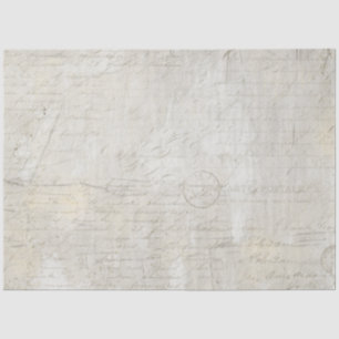 Calligraphy Script Marble Grey Beige Decoupage Tissue Paper