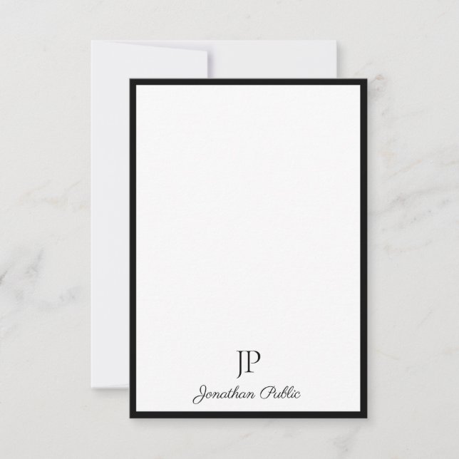 Calligraphy Script Monogram Elegant Template (Front)