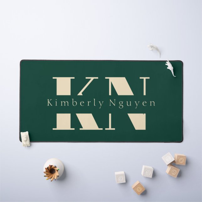  calligraphy script Name Desk Mat (Kids Table)