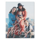 Calligraphy Script Overlay Family Photo