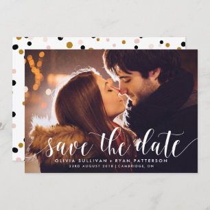 Calligraphy Script   Save the Date Announcement