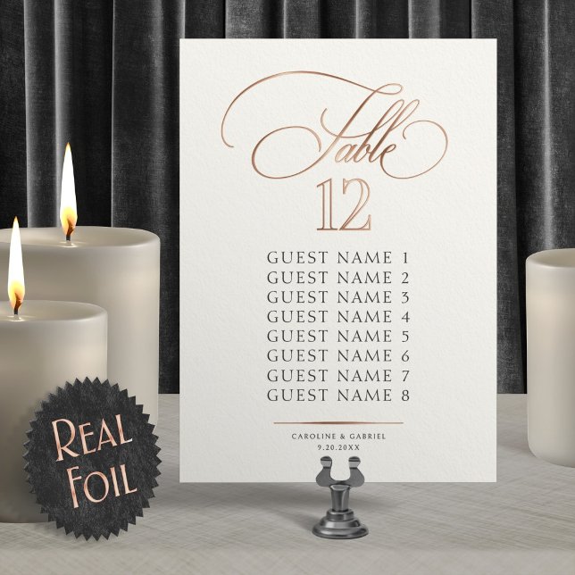 Calligraphy Script Seating Card (Creator Uploaded)