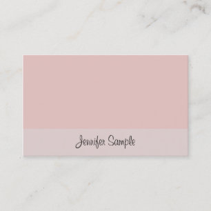 Calligraphy Script Text Elegant Template Modern Business Card