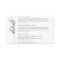 Calligraphy Script Wedding Details Enclosure Card