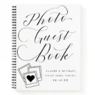Calligraphy Script Wedding Photo Guest Book