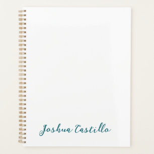 Calligraphy Simple Plain Professional Name Planner