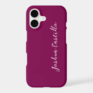 Calligraphy Simple Wine Colour Professional Name