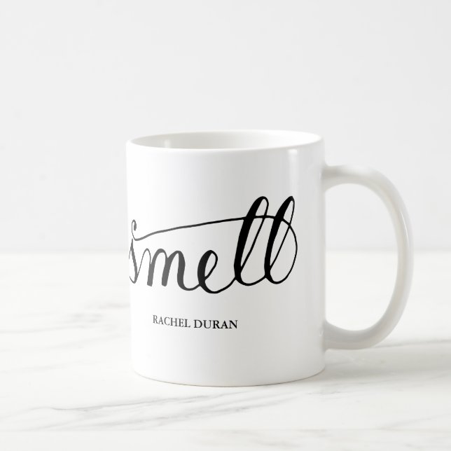 calligraphy smell coffee mug (Right)